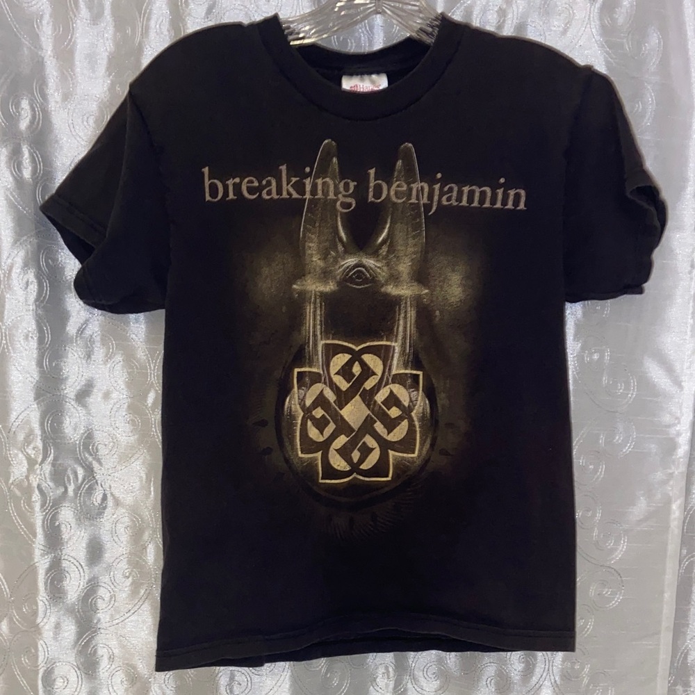 Vintage Breaking Benjamin Band Concert Graphic Tee Youth Size Large 🔥 YB3